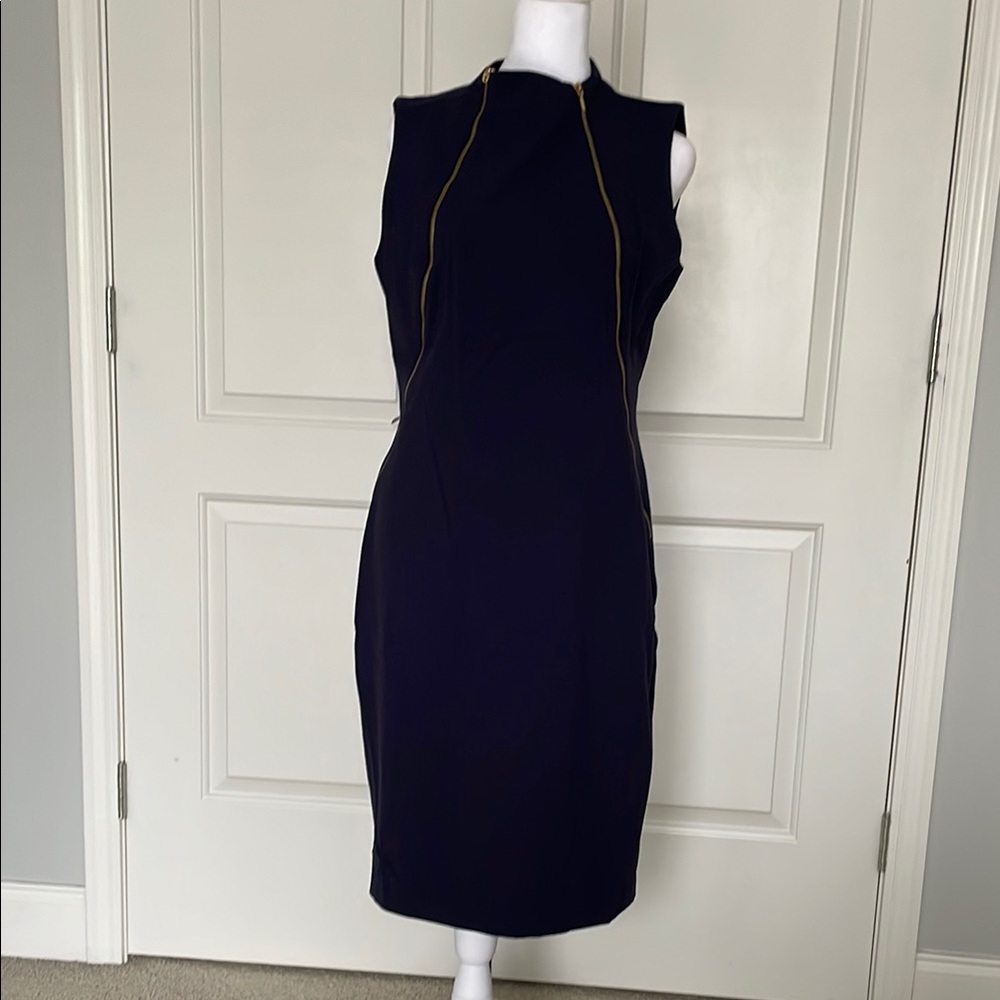 Calvin Klein Navy Blue Sleeveless Dress Size 8